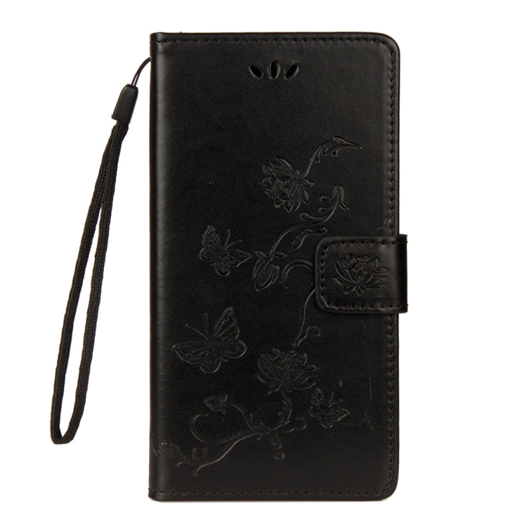 For LG K10 (2018) Lotus Butterfly Pattern Horizontal Flip Leather Case with Holder & Card Slots & Wallet & Lanyard