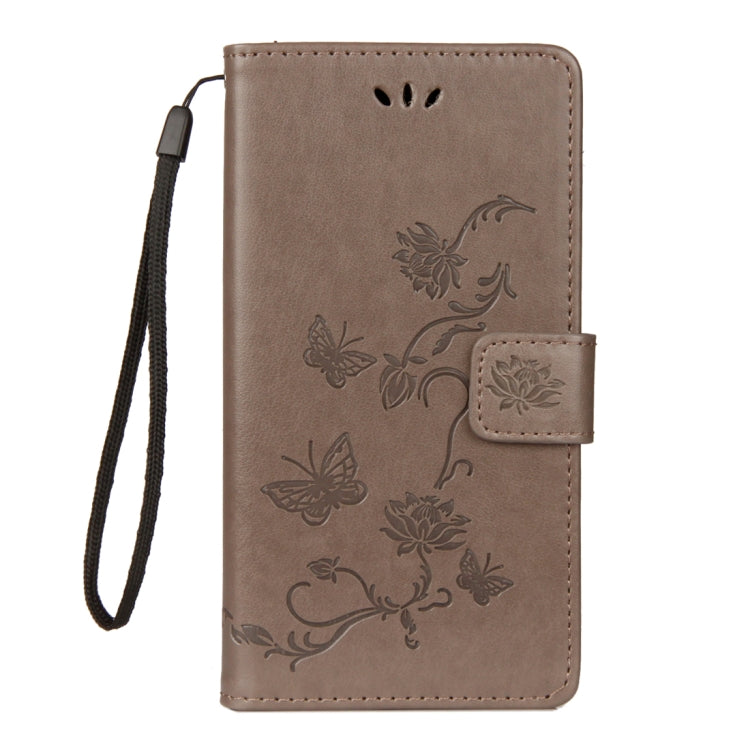 For LG K10 (2018) Lotus Butterfly Pattern Horizontal Flip Leather Case with Holder & Card Slots & Wallet & Lanyard