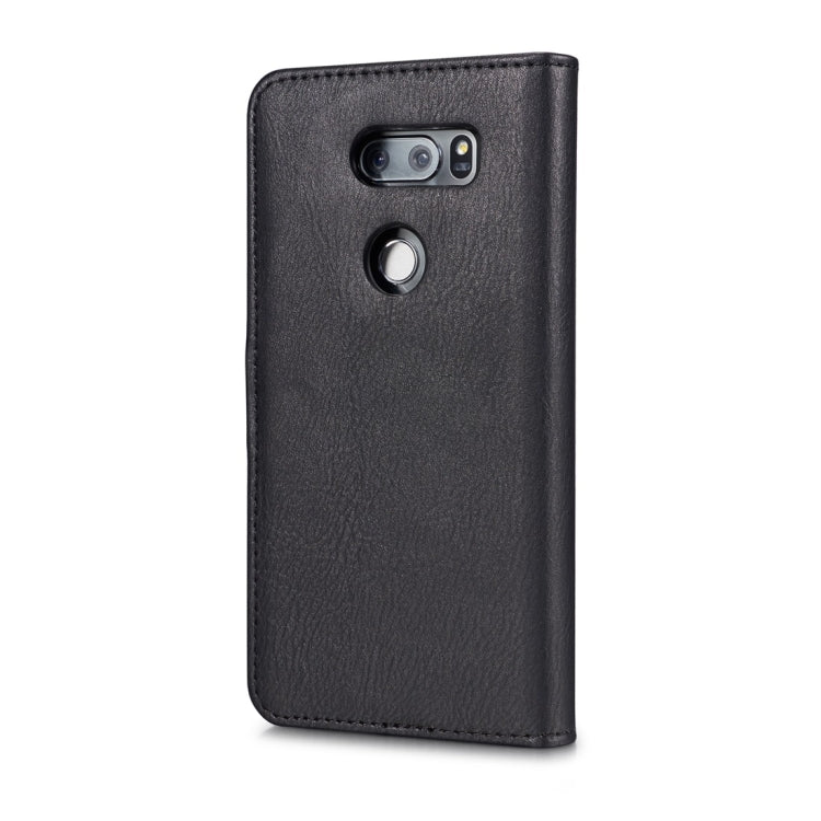 DG.MING for LG V30 Crazy Horse Texture Horizontal Flip Detachable Magnetic Protective Case with Holder & Card Slots & Wallet