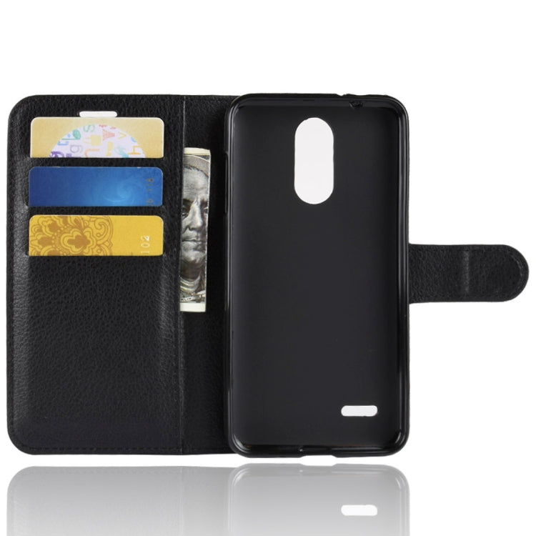 For LG K8 (2018) Litchi Texture Horizontal Flip Leather Case with Wallet & Holder & Card Slots