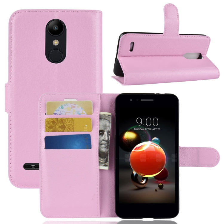 For LG K8 (2018) Litchi Texture Horizontal Flip Leather Case with Wallet & Holder & Card Slots