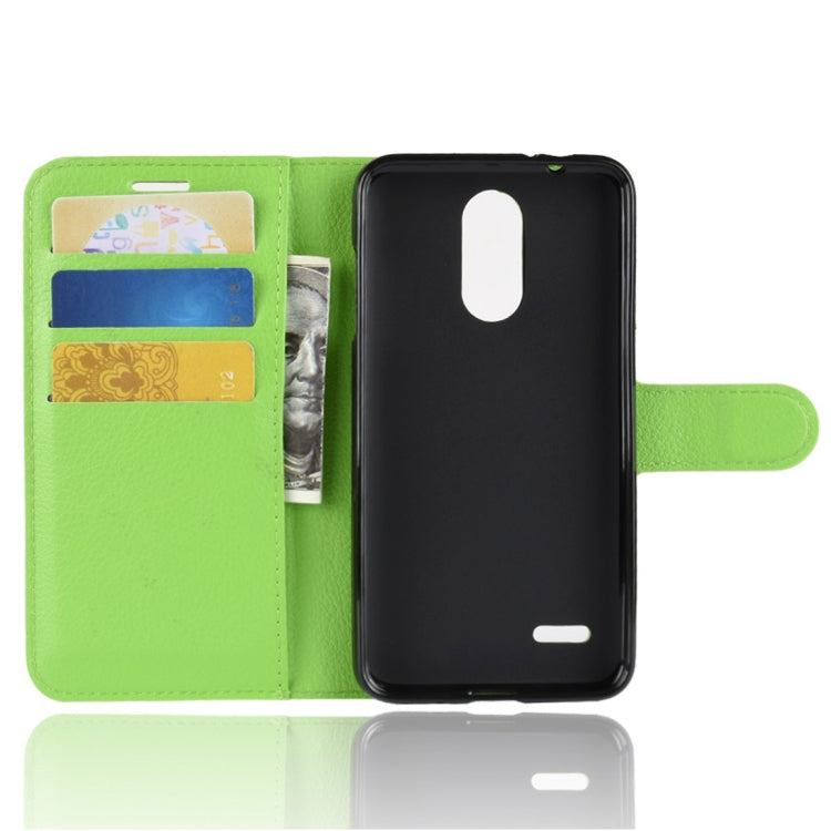 For LG K8 (2018) Litchi Texture Horizontal Flip Leather Case with Wallet & Holder & Card Slots