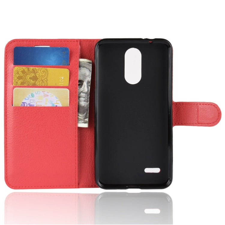 For LG K8 (2018) Litchi Texture Horizontal Flip Leather Case with Wallet & Holder & Card Slots