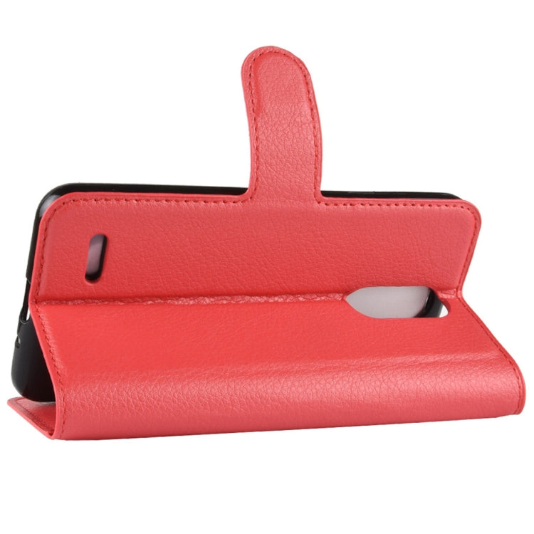 For LG K8 (2018) Litchi Texture Horizontal Flip Leather Case with Wallet & Holder & Card Slots