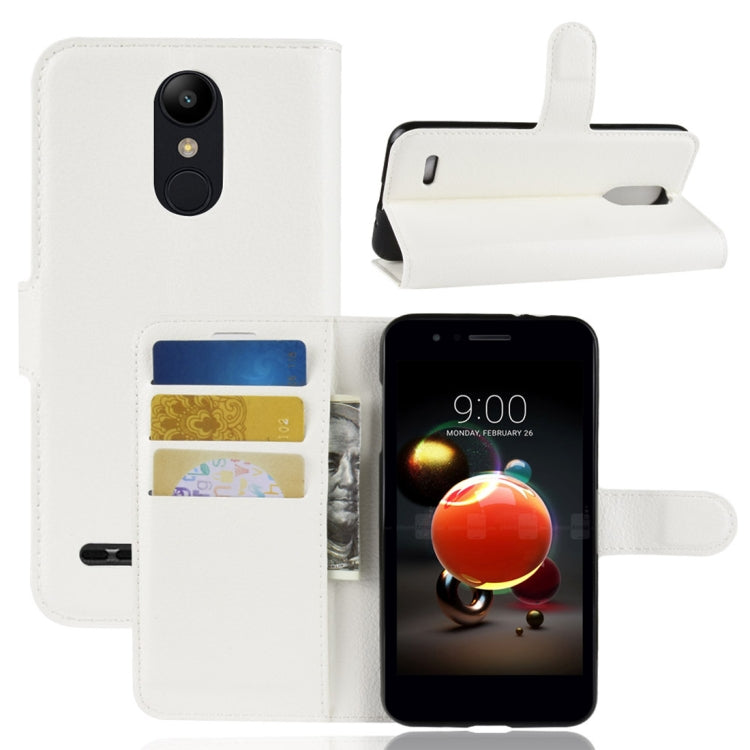 For LG K8 (2018) Litchi Texture Horizontal Flip Leather Case with Wallet & Holder & Card Slots