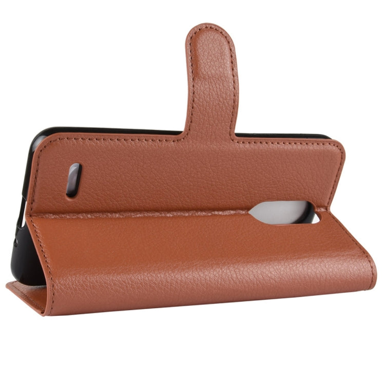 For LG K8 (2018) Litchi Texture Horizontal Flip Leather Case with Wallet & Holder & Card Slots