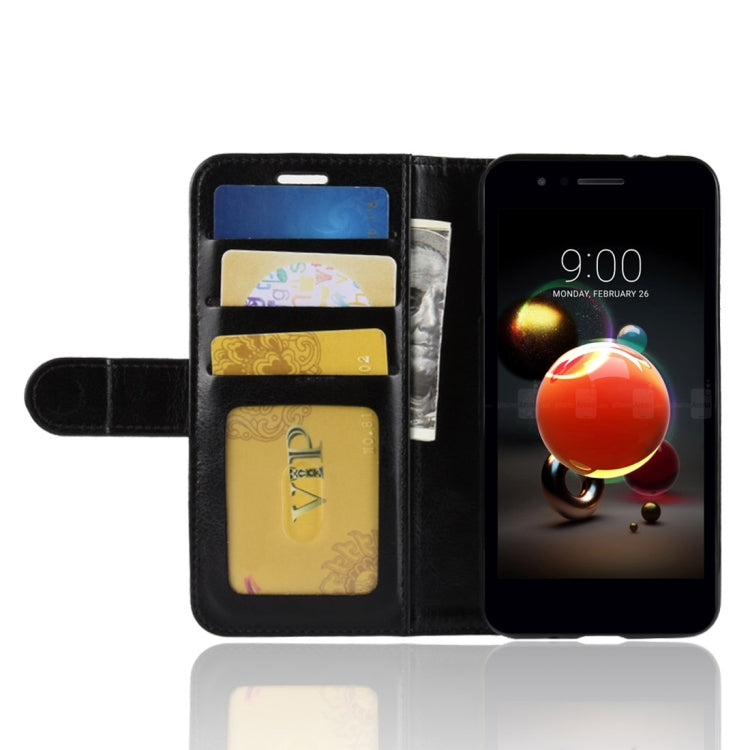 For LG K8 (2018) PU + TPU Crazy Horse Texture Horizontal Flip Leather Case with Wallet & Holder & Card Slots