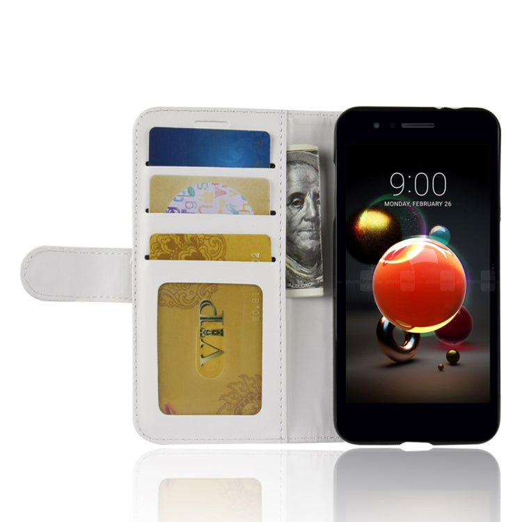 For LG K8 (2018) PU + TPU Crazy Horse Texture Horizontal Flip Leather Case with Wallet & Holder & Card Slots