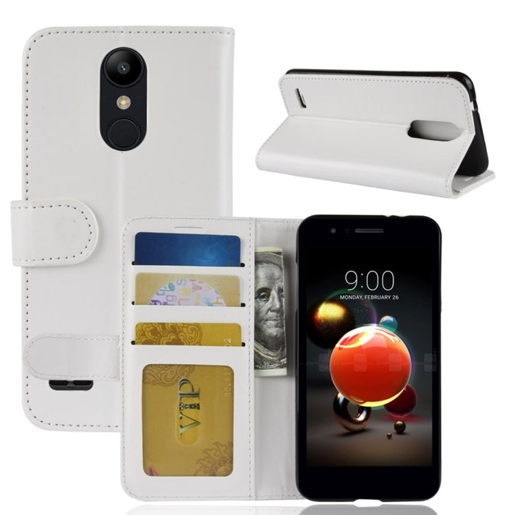 For LG K8 (2018) PU + TPU Crazy Horse Texture Horizontal Flip Leather Case with Wallet & Holder & Card Slots