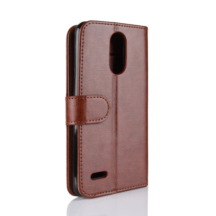 For LG K8 (2018) PU + TPU Crazy Horse Texture Horizontal Flip Leather Case with Wallet & Holder & Card Slots