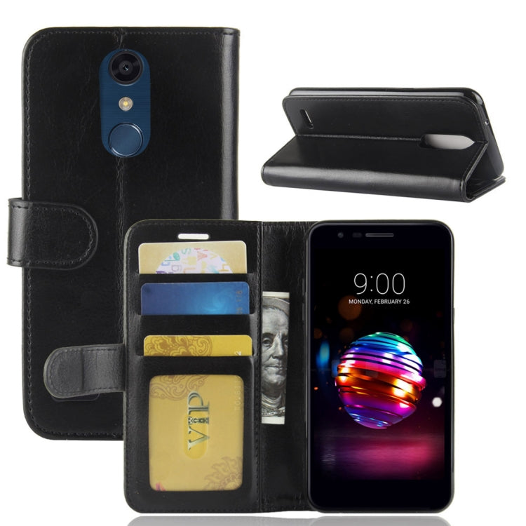 For LG K10 (2018) PU + TPU Crazy Horse Texture Horizontal Flip Leather Case with Wallet & Holder & Card Slots