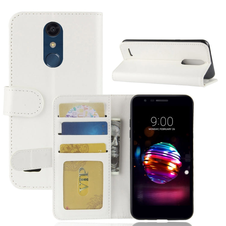 For LG K10 (2018) PU + TPU Crazy Horse Texture Horizontal Flip Leather Case with Wallet & Holder & Card Slots