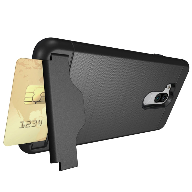 Brushed Texture Case for LG G7 ThinQ , with Holder & Card Slot