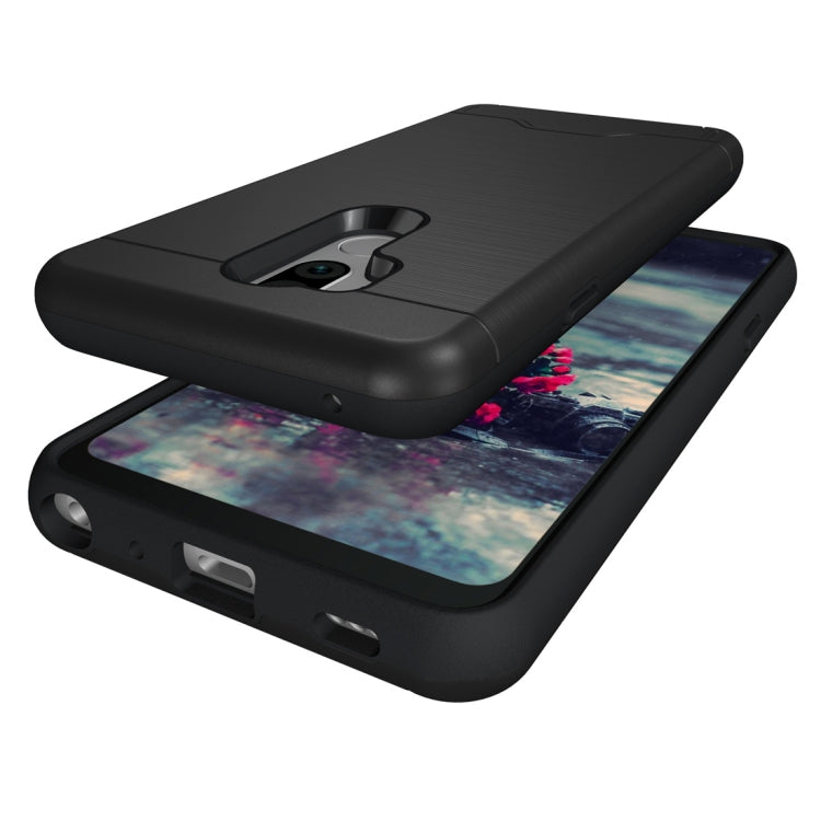 Brushed Texture Case for LG G7 ThinQ , with Holder & Card Slot