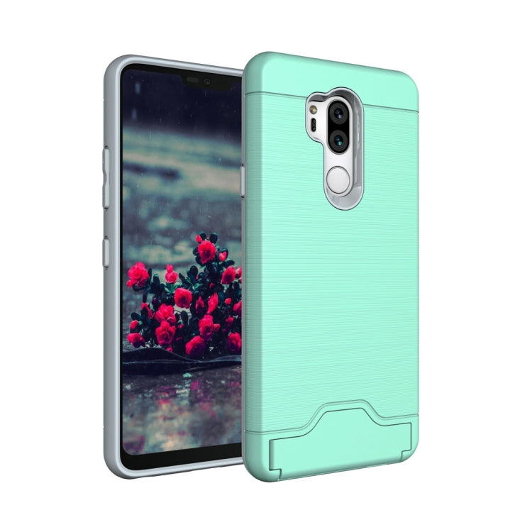 Brushed Texture Case for LG G7 ThinQ , with Holder & Card Slot