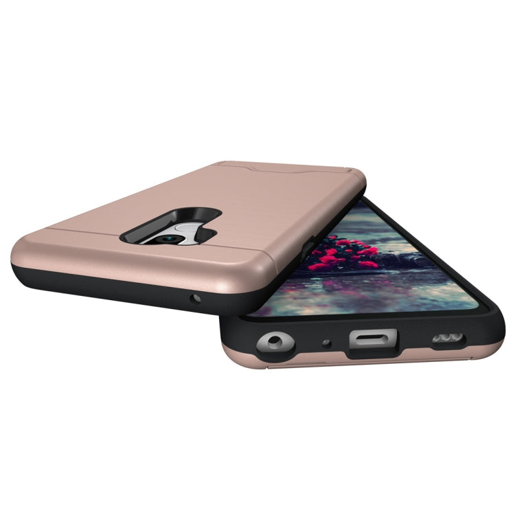 Brushed Texture Case for LG G7 ThinQ , with Holder & Card Slot