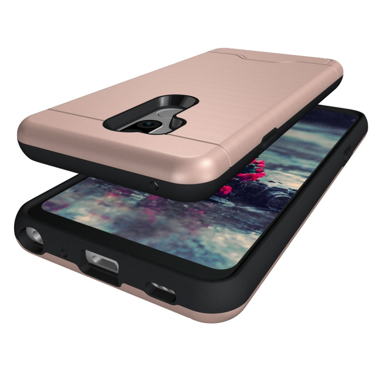 Brushed Texture Case for LG G7 ThinQ , with Holder & Card Slot