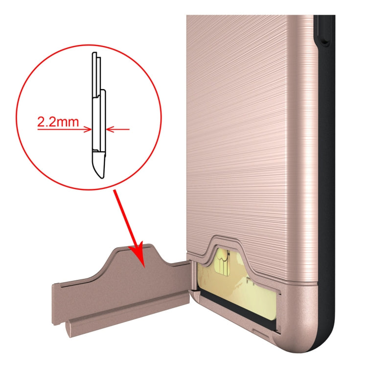 Brushed Texture Case for LG G7 ThinQ , with Holder & Card Slot