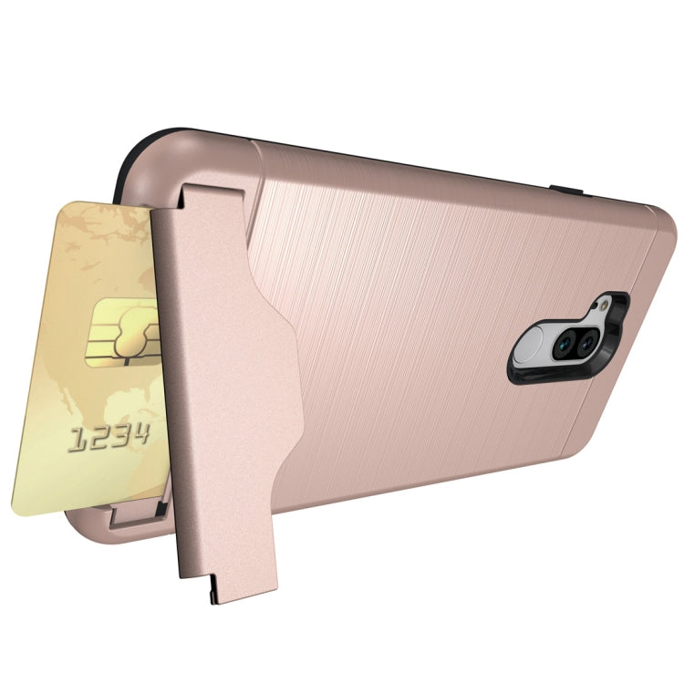 Brushed Texture Case for LG G7 ThinQ , with Holder & Card Slot