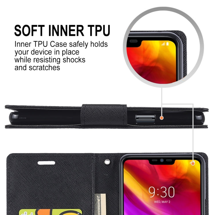 GOOSPERY FANCY DIARY Horizontal Flip PU Leather Case for LG G7 ThinQ, with Holder & Card Slots & Wallet