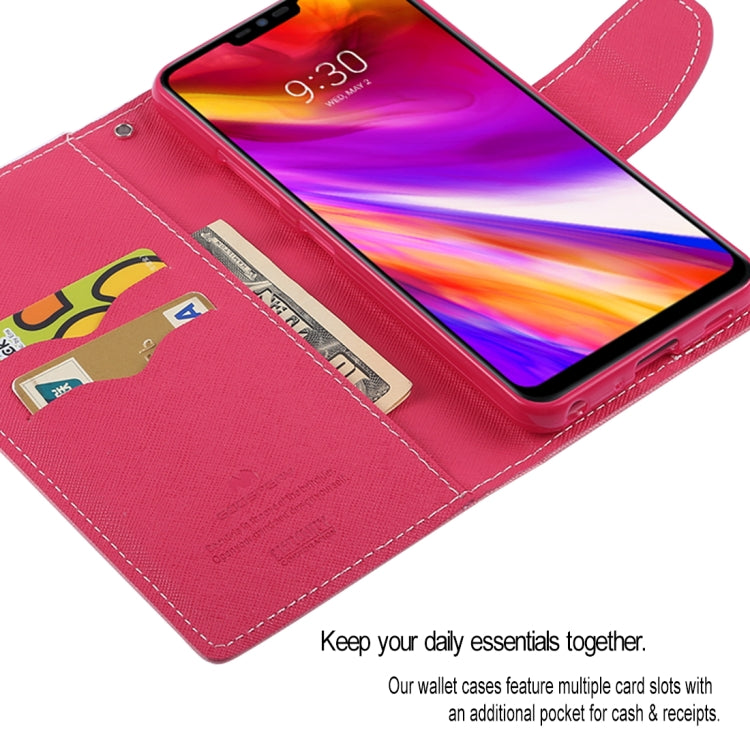 GOOSPERY FANCY DIARY Horizontal Flip PU Leather Case for LG G7 ThinQ, with Holder & Card Slots & Wallet