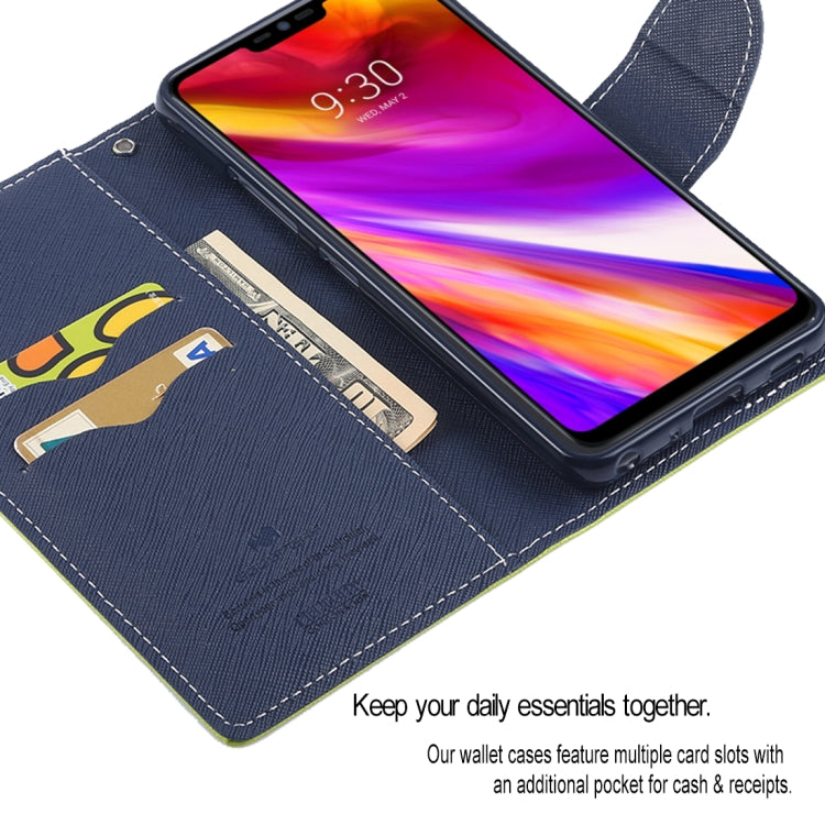 GOOSPERY FANCY DIARY Horizontal Flip PU Leather Case for LG G7 ThinQ, with Holder & Card Slots & Wallet