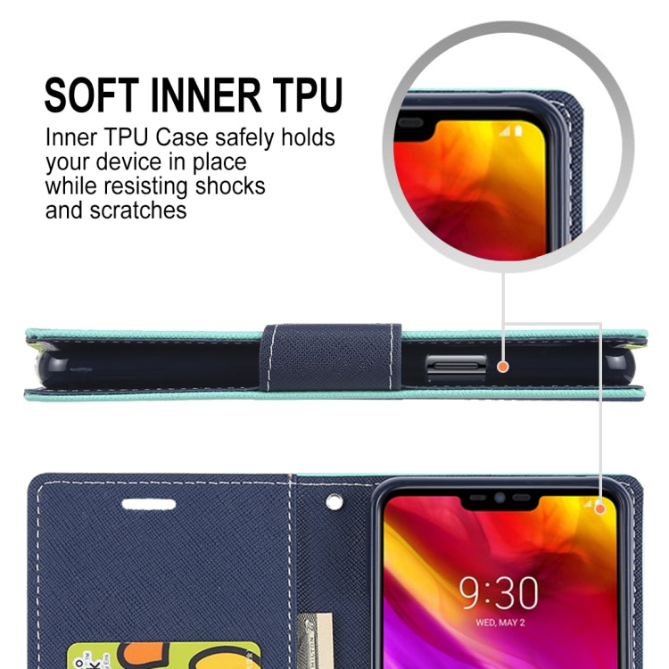 GOOSPERY FANCY DIARY Horizontal Flip PU Leather Case for LG G7 ThinQ, with Holder & Card Slots & Wallet