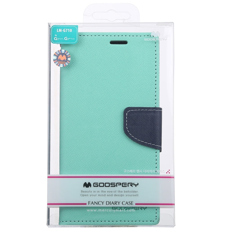 GOOSPERY FANCY DIARY Horizontal Flip PU Leather Case for LG G7 ThinQ, with Holder & Card Slots & Wallet