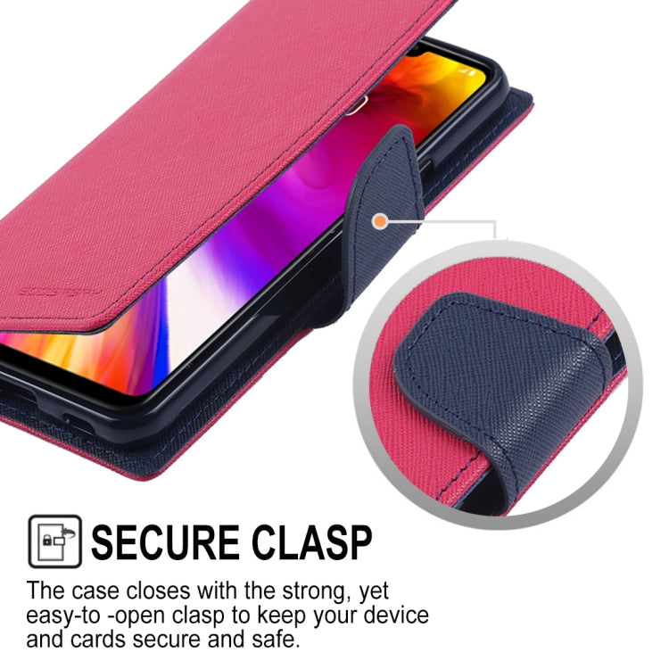 GOOSPERY FANCY DIARY Horizontal Flip PU Leather Case for LG G7 ThinQ, with Holder & Card Slots & Wallet