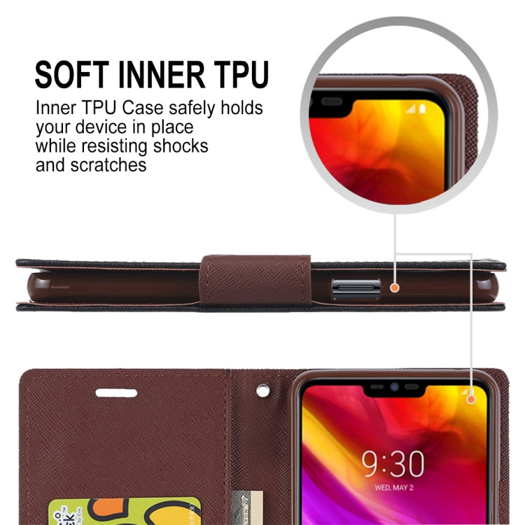 GOOSPERY FANCY DIARY Horizontal Flip PU Leather Case for LG G7 ThinQ, with Holder & Card Slots & Wallet