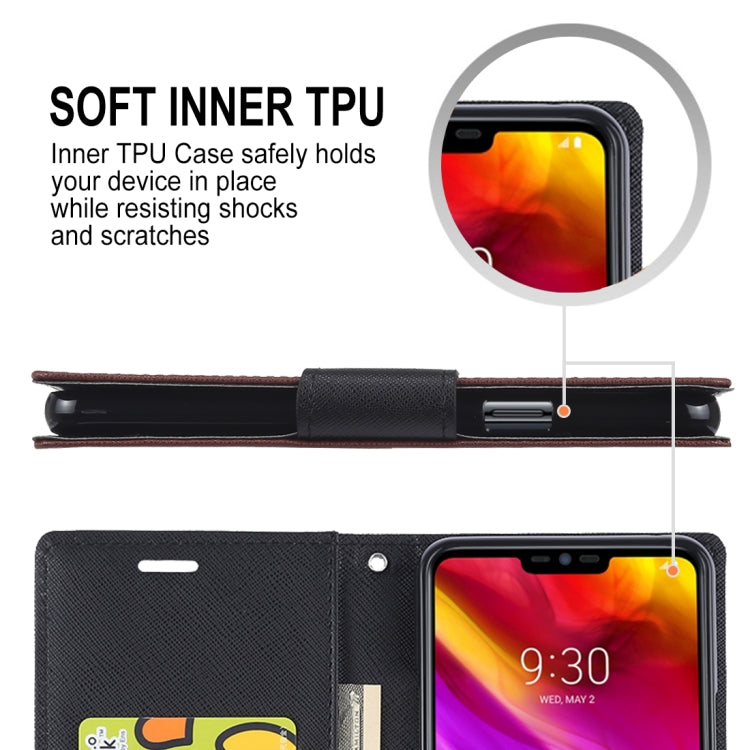 GOOSPERY FANCY DIARY Horizontal Flip PU Leather Case for LG G7 ThinQ, with Holder & Card Slots & Wallet