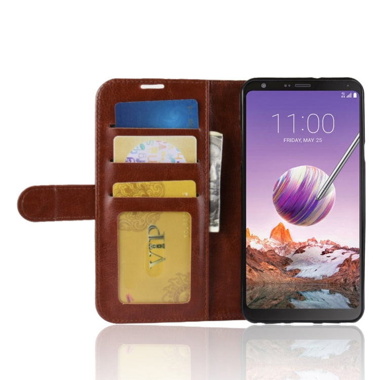 For LG Stylol 4 Crazy Horse Texture Horizontal Flip Leather PU + TPU Case with Wallet & Holder & Card Slots