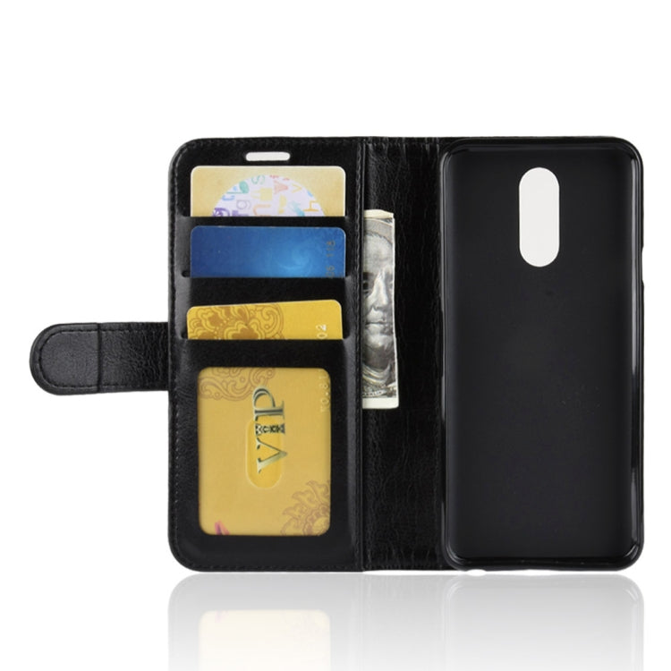 Crazy Horse Texture Horizontal Flip Leather PU + TPU Case for LG Q7, with Wallet & Holder & Card Slots