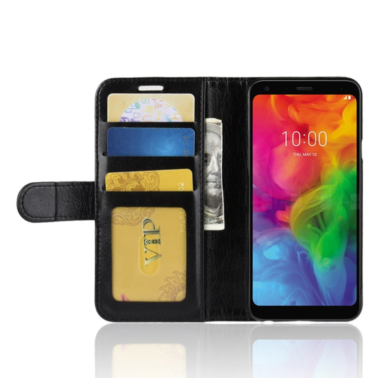 Crazy Horse Texture Horizontal Flip Leather PU + TPU Case for LG Q7, with Wallet & Holder & Card Slots