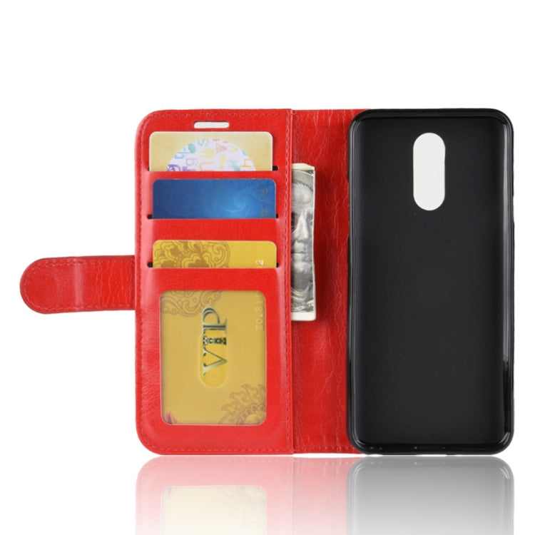 Crazy Horse Texture Horizontal Flip Leather PU + TPU Case for LG Q7, with Wallet & Holder & Card Slots