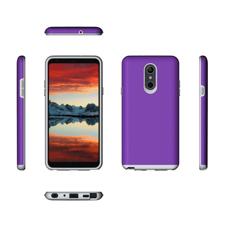 Anti-slip Armor Protective Case Back Cover Shell for LG Q Stylo 4