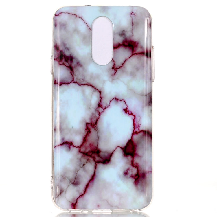 Marble Pattern Soft TPU Case For LG Q7