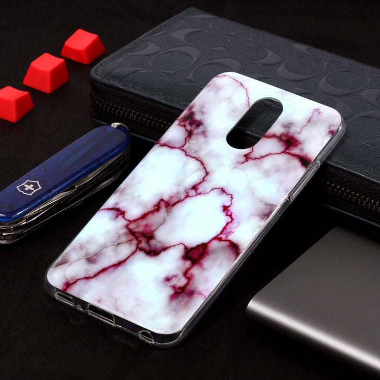 Marble Pattern Soft TPU Case For LG Q7