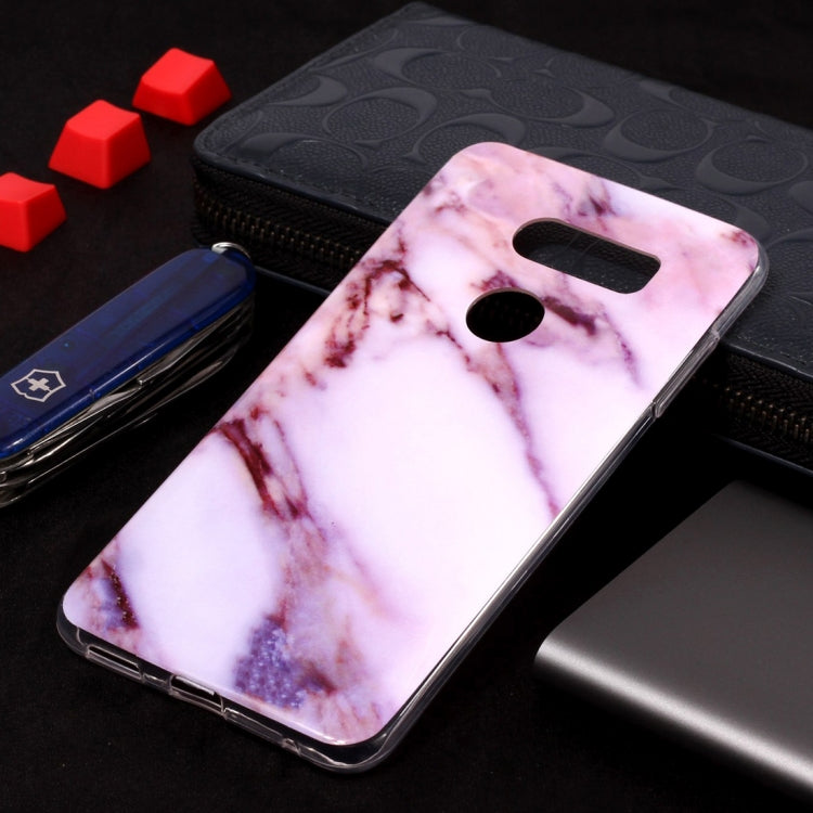 Marble Pattern Soft TPU Case For V35 ThinQ