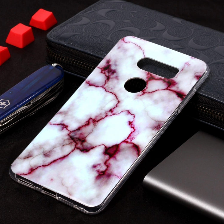 Marble Pattern Soft TPU Case For V35 ThinQ