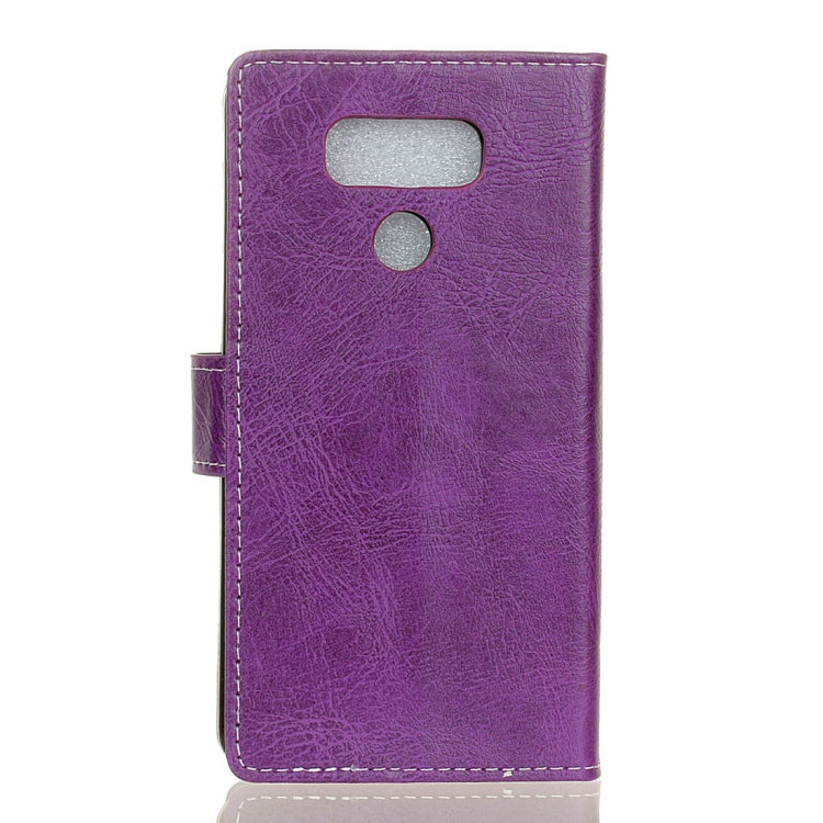 Retro Crazy Horse Texture Horizontal Flip Leather Case for LG V40 ThinQ, with Holder & Card Slots & Wallet & Photo Frame