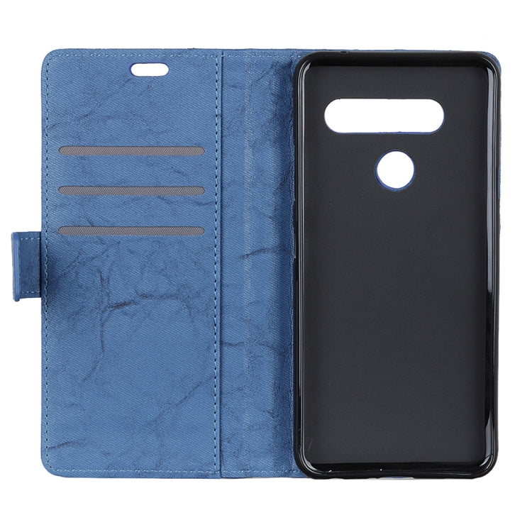 Copper Buckle Retro Crazy Horse Texture Horizontal Flip Leather Case for LG V40 ThinQ, with Holder & Card Slots & Wallet