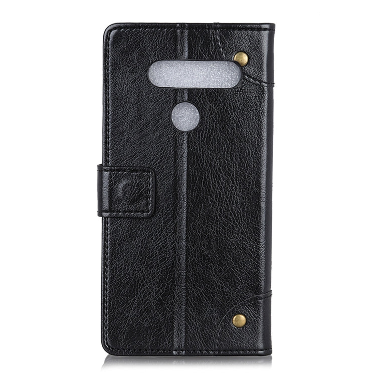Copper Buckle Nappa Texture Horizontal Flip Leather Case for LG V40 ThinQ, with Holder & Card Slots & Wallet
