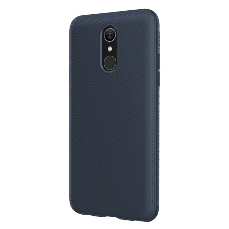 lenuo Leshen Series Stripe Texture TPU Case for LG Q7 (Blue)