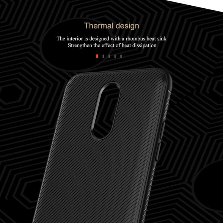 lenuo Leshen Series Stripe Texture TPU Case for LG Q7 (Blue)