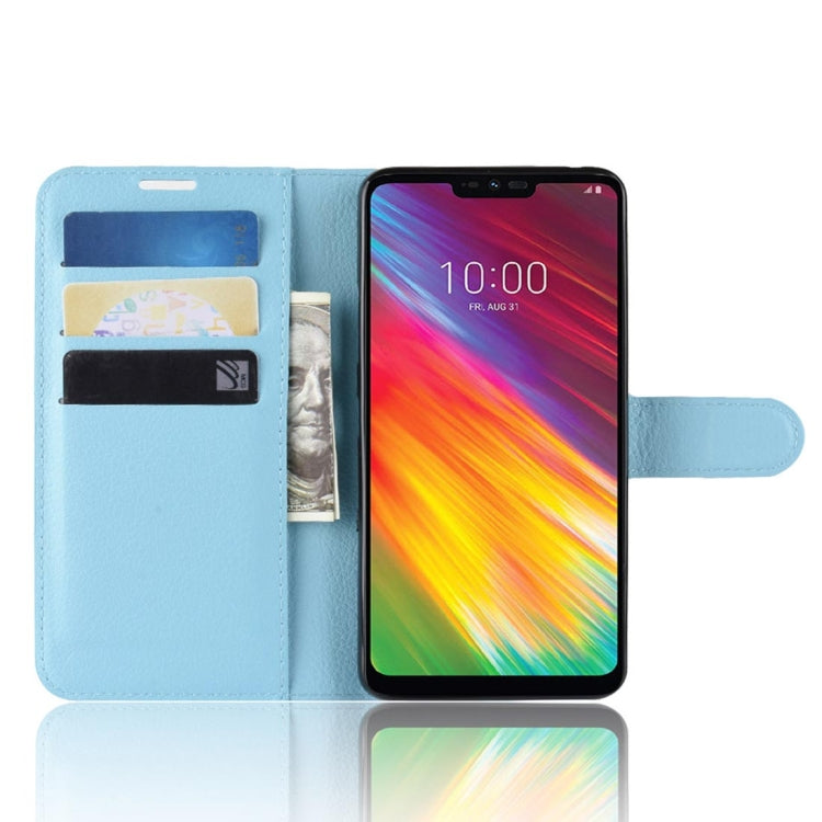 Texture Horizontal Flip Leather PU + TPU Case for LG G7 Fit, with Wallet & Holder & Card Slots