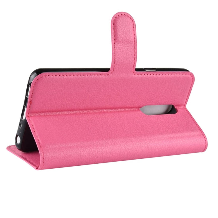 Texture Horizontal Flip Leather PU + TPU Case for LG G7 Fit, with Wallet & Holder & Card Slots