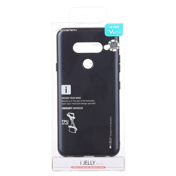 GOOSPERY I JELLY Metal Series Shockproof Soft TPU Case for LG V40 ThinQ