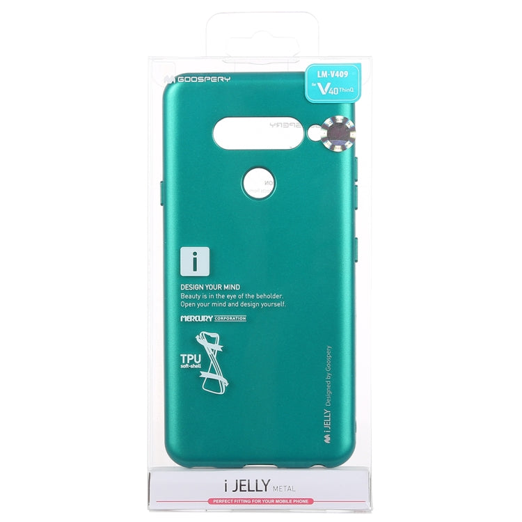 GOOSPERY I JELLY Metal Series Shockproof Soft TPU Case for LG V40 ThinQ