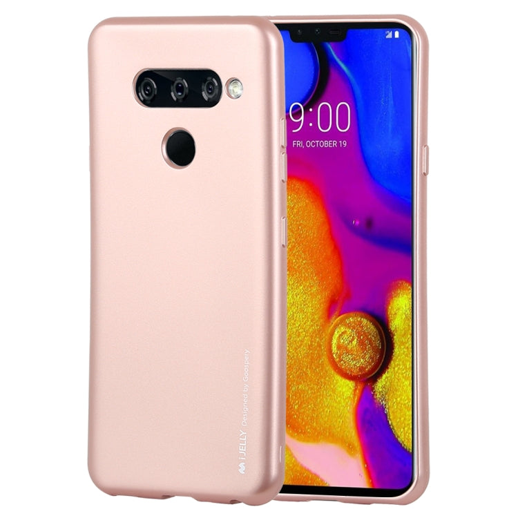 GOOSPERY I JELLY Metal Series Shockproof Soft TPU Case for LG V40 ThinQ